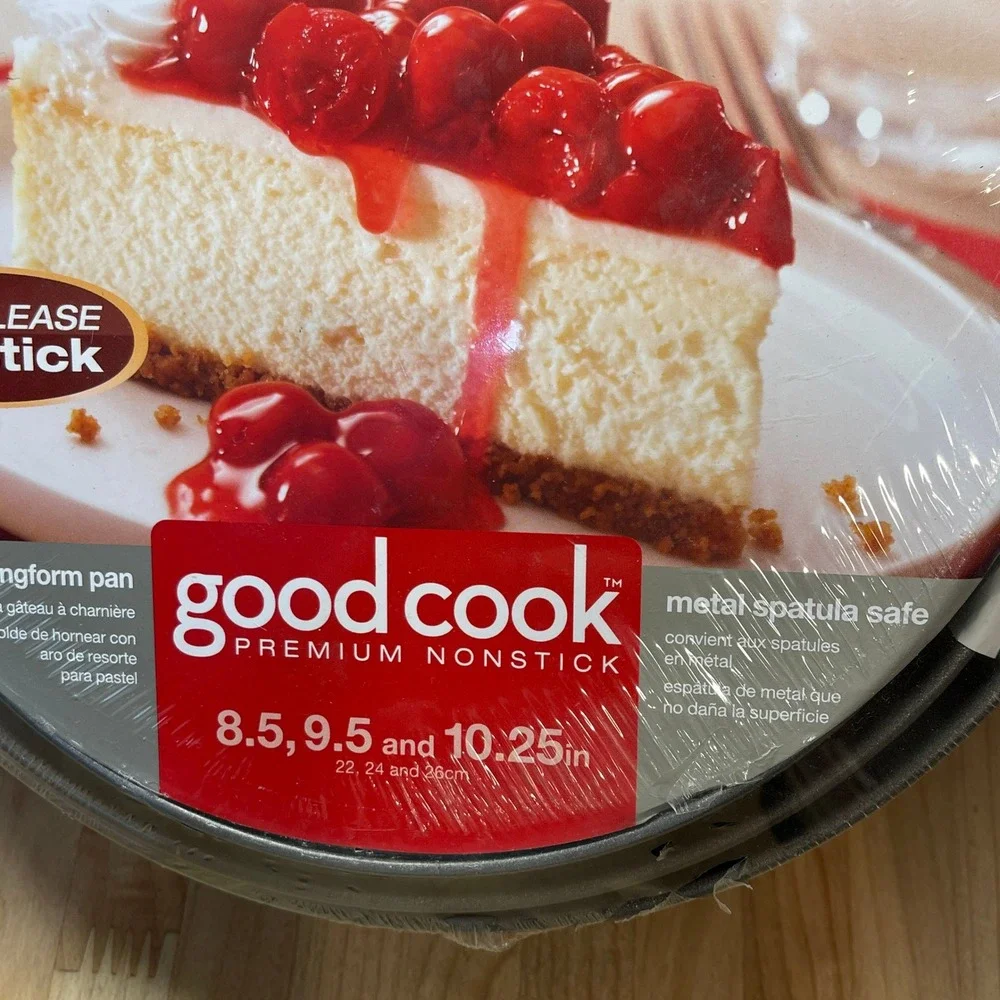 Good Cook Premium Nonstick 3pc Springform Pan Set 8.5 9.5 10.25 Inch 12493